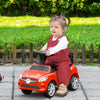 Yeah Depot - Kids Ride On Push Car, Foot-to-Floor Walking Sliding Toy Car for Toddler with Working Horn, Music, Headlights and Storage, Red