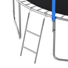 Yeah Depot - 12FT Trampoline with Slide and Swings, ASTM Approved Large Recreational Trampoline with Basketball Hoop and Ladder,Outdoor Backyard Trampoline with Net, Capacity for Kids and Adults
