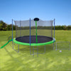 Yeah Depot - 16FT Trampoline with Slide , Outdoor Trampoline for Kids and Adults with Enclosure Net and Ladder,football goal,backboard
