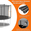 Yeah Depot - 16FT Trampoline with Safety Enclosure Net, Outdoor Trampoline with Heavy Duty Jumping Mat and Spring Cover Padding for Kids and Adults