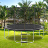 Yeah Depot - 16FT Trampoline with Safety Enclosure Net, Outdoor Trampoline with Heavy Duty Jumping Mat and Spring Cover Padding for Kids and Adults