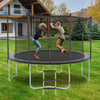 Yeah Depot - 16FT Trampoline with Safety Enclosure Net, Outdoor Trampoline with Heavy Duty Jumping Mat and Spring Cover Padding for Kids and Adults