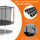 Yeah Depot - 14FT Trampoline with Safety Enclosure Net, Outdoor Trampoline with Heavy Duty Jumping Mat and Spring Cover Padding for Kids and Adults