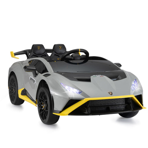 Yeah Depot - 24V Battery Powered Ride On Car for Kids, Licensed Lamborghini, Remote Control Toy Vehicle with Music Player, LED Light, 2 Driving Modes
