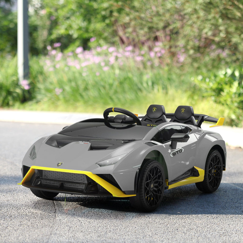 Yeah Depot - 24V Battery Powered Ride On Car for Kids, Licensed Lamborghini, Remote Control Toy Vehicle with Music Player, LED Light, 2 Driving Modes