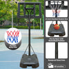 Yeah Depot - Portable Basketball Hoop Height Adjustable basketball hoop stand 6.5ft - 10ft with 44 Inch Backboard and Wheels for Adults Teens Outdoor Indoor