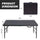 Yeah Depot - 4ft Portable Folding Table Indoor&Outdoor Maximum Weight 135KG Foldable Table for Camping Black