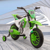 Yeah Depot - 12V Kids Ride on Toy Motorcycle, Electric Motor Toy Bike with Training Wheels for Kids 3-6, Green