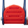 Yeah Depot - 3 In 1 Slide and Swing Set with Basketball Hoop for 1-8 Years Old Children Indoor and Outdoor, Red & Blue
