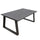 Yeah Depot - Colorado Outdoor Patio Furniture - Brown Cast Aluminum Modern Rectangular Coffee Table