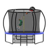 Yeah Depot - 10FT Pumpkin Trampoline, Outdoor Trampoline with Basketball Hoop, Enclosure Net and Ladder