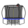 Yeah Depot - 10FT Pumpkin Trampoline, Outdoor Trampoline with Basketball Hoop, Enclosure Net and Ladder