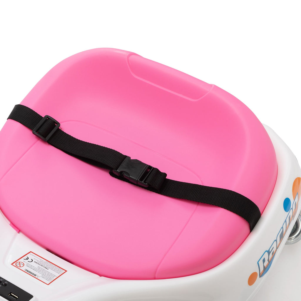 Yeah Depot - 24V brushless drift car,Toddler Ride on Car, Music, Bluetooth --White pink