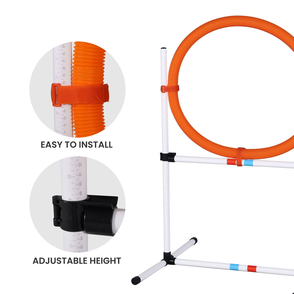 Yeah Depot - 3PC Dog Agility Equipment Set, Obstacle Course Exercise for Dog