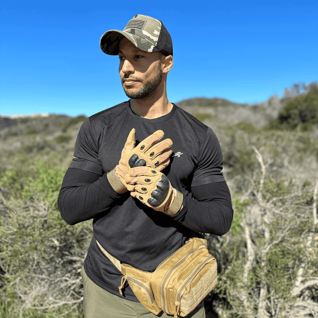JupiterGear Unisex Airsoft Sports Gloves with Touchscreen Fingertip Capability