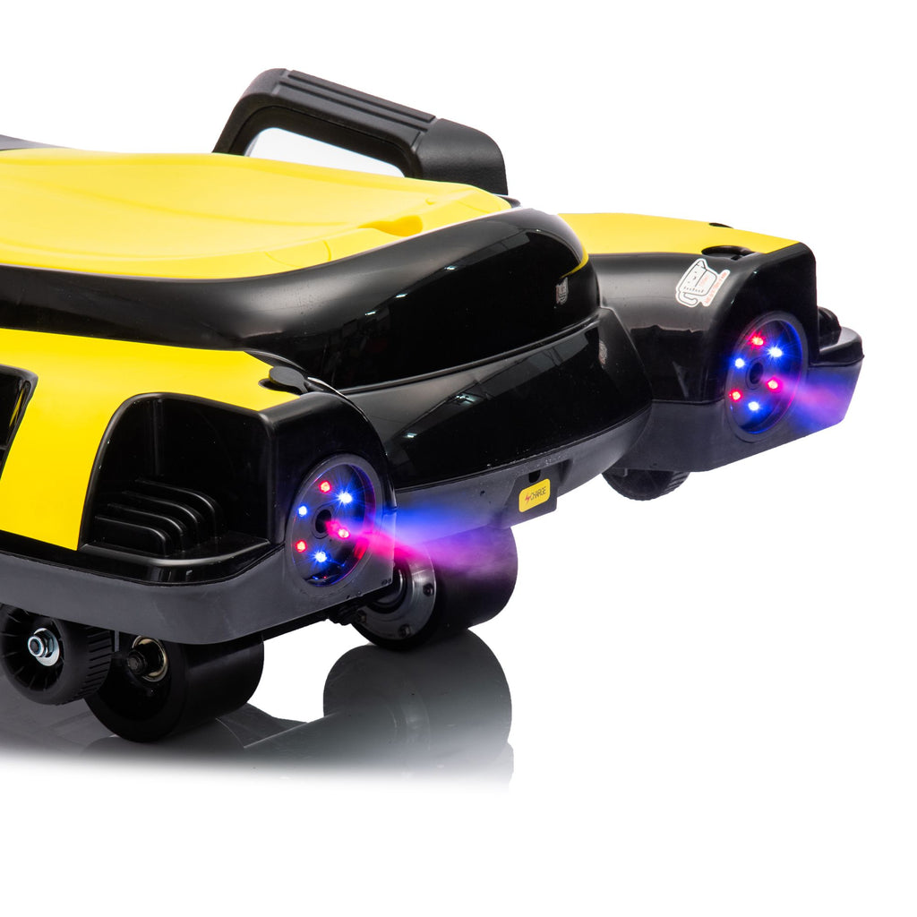 Yeah Depot - 24V Kids Ride On Electric scooter w/ helmet knee pads,24v ride on toy for kids,Spray function,2WD 400w wheel-hub motor,5.59-6.84MPH,Gravity Steering,Use for 1-2 hours,Exercise your child age 6+.