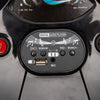 Yeah Depot - 24V Kids Ride On Electric scooter w/ helmet knee pads,24v ride on toy for kids,Spray function,2WD 400w wheel-hub motor,5.59-6.84MPH,Gravity Steering,Use for 1-2 hours,Exercise your child age 6+.