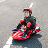 Yeah Depot - 24V Kids Ride On Electric scooter w/ helmet knee pads,24v ride on toy for kids,Spray function,2WD 400w wheel-hub motor,5.59-6.84MPH,Gravity Steering,Use for 1-2 hours,Exercise your child age 6+.