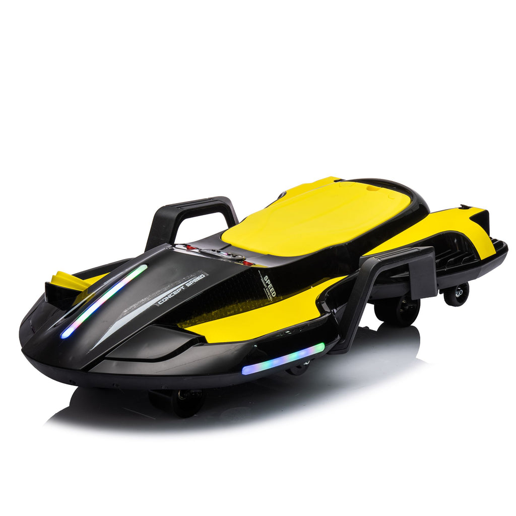 Yeah Depot - 24V Kids Ride On Electric scooter w/ helmet knee pads,24v ride on toy for kids,Spray function,2WD 400w wheel-hub motor,5.59-6.84MPH,Gravity Steering,Use for 1-2 hours,Exercise your child age 6+.