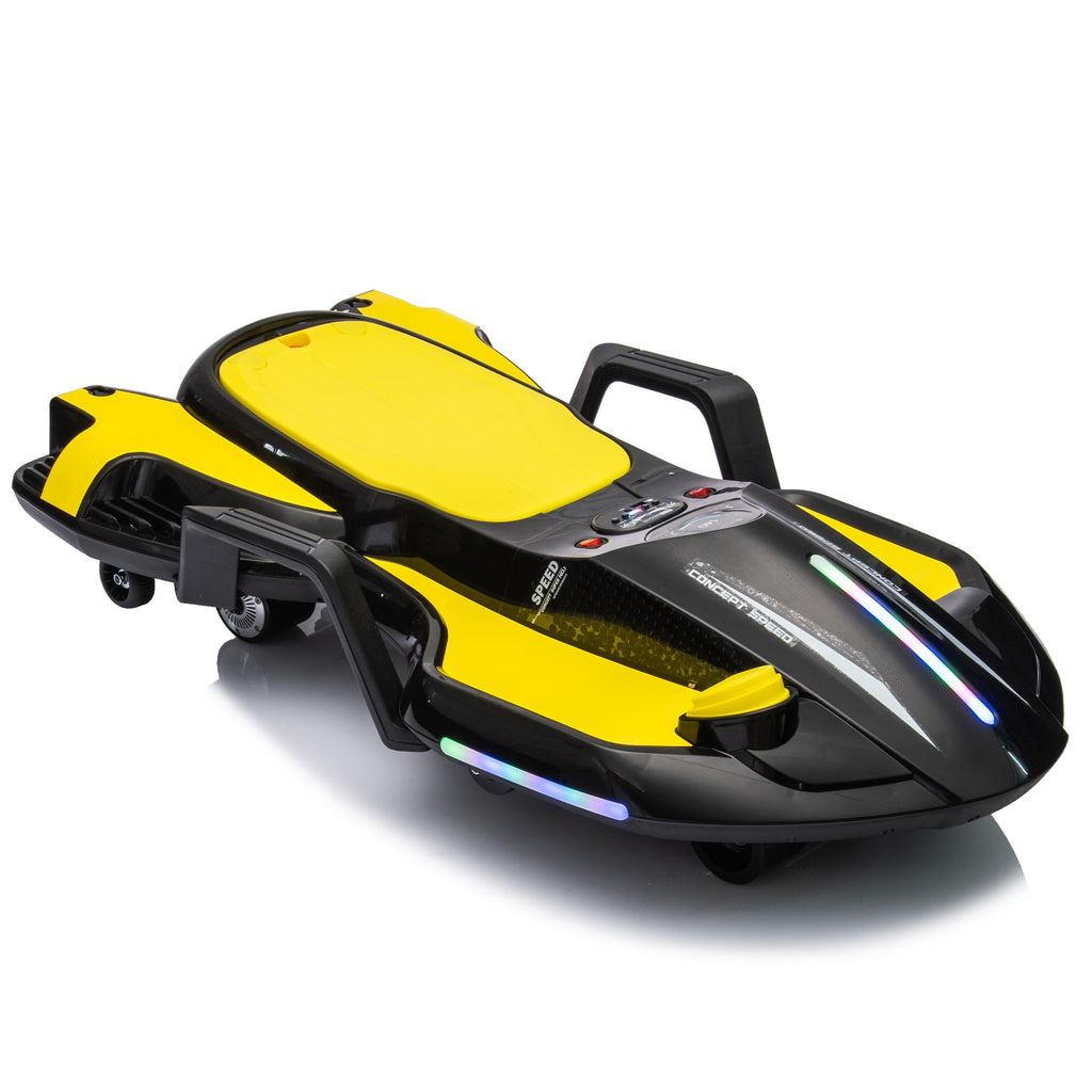 Yeah Depot - 24V Kids Ride On Electric scooter w/ helmet knee pads,24v ride on toy for kids,Spray function,2WD 400w wheel-hub motor,5.59-6.84MPH,Gravity Steering,Use for 1-2 hours,Exercise your child age 6+.