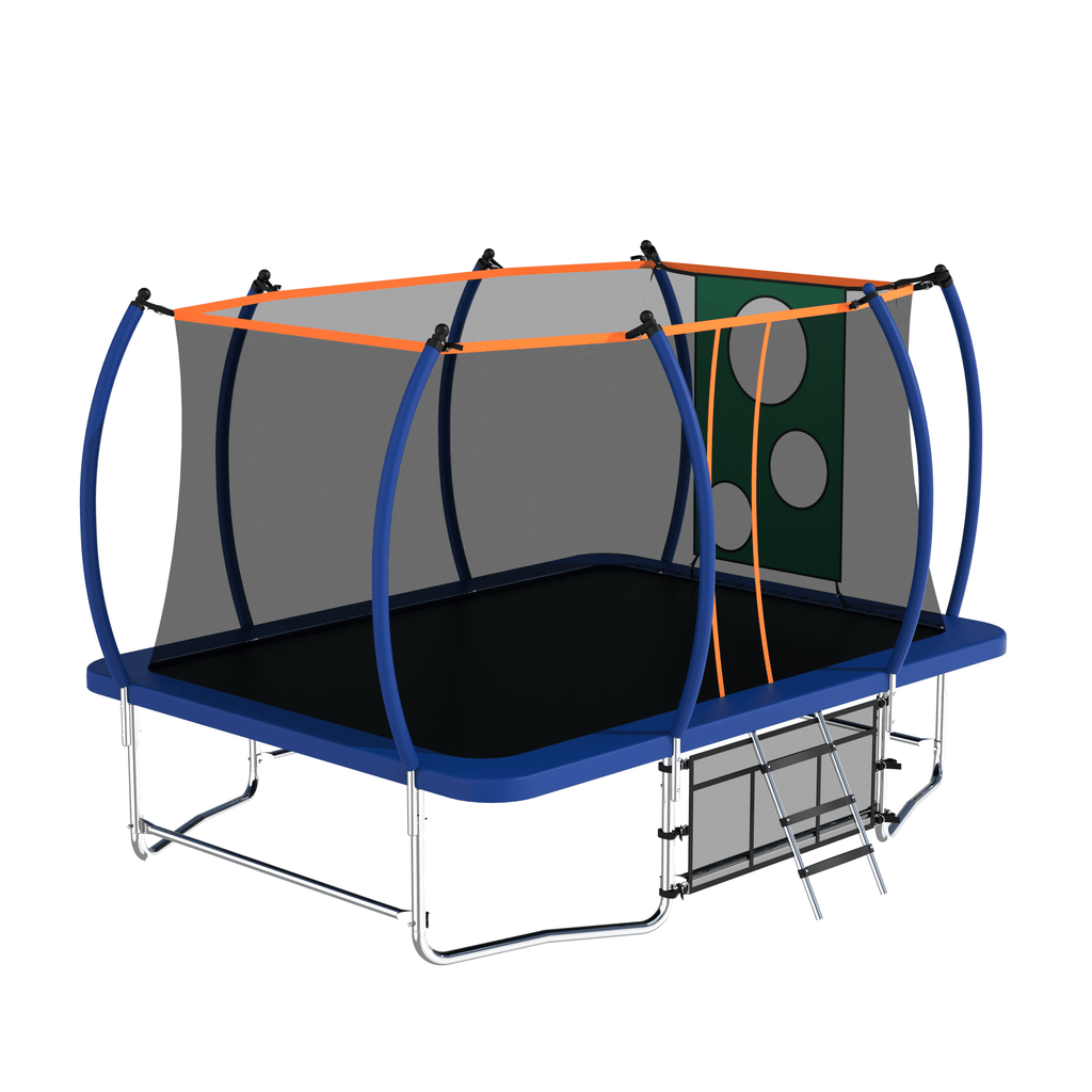 Yeah Depot - 8X14FT Outdoor Square Trampolines for Kids Adults Long Rectangular Tumbling Trampoline
