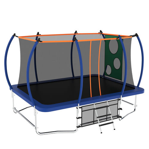 Yeah Depot - 8X14FT Outdoor Square Trampolines for Kids Adults Long Rectangular Tumbling Trampoline