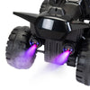 Yeah Depot - Kids Ride-on ATV, 6V Battery Powered Electric Quad Car with Music, LED Lights and Spray Device, 4 Wheeled Ride-on Toy for Toddlers Age 3-5, Black