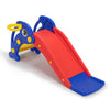 Yeah Depot - Toddler Slide, Dolphin Play Slide for Outdoor and Indoor, Freestanding Climber Playset with Basketball Hoop, Ball and Ladder, Red and Blue
