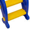 Yeah Depot - Toddler Slide, Dolphin Play Slide for Outdoor and Indoor, Freestanding Climber Playset with Basketball Hoop, Ball and Ladder, Red and Blue