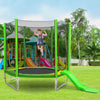 Yeah Depot - 7FT Trampoline for Kids with Safety Enclosure Net, Slide and Ladder, Easy Assembly Round Outdoor Recreational Trampoline