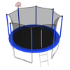 Yeah Depot - 12FT Trampoline for Kids & Adults with Basketball Hoop and Ball ,Recreational Trampolines with Safety Enclosure for Back Yard Outdoor