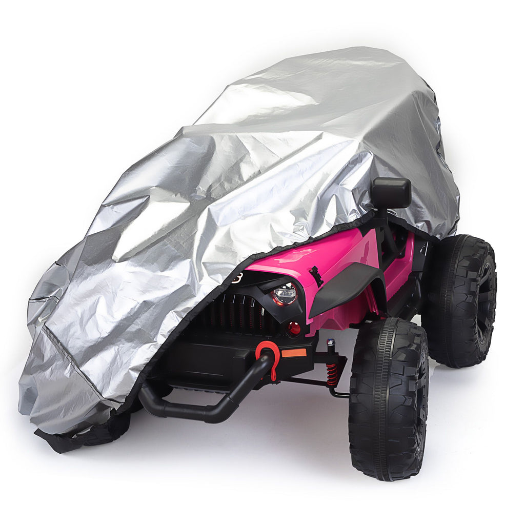 Yeah Depot - Kids Ride-On Toy Car Cover, Outdoor Wrapper Resistant Protection for Children Vehicles, Wheels Cover- Black