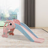 Yeah Depot - 2 in 1 Slide, Toddler Freestanding Extra Long Slide with Basketball Hoop & Ball, Indoor Outdoor, Pink