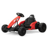 Yeah Depot - 24V Electric Kids Go Kart, Battery Powered Outdoor Ride On Toy w/ 5 mph Max Speed, Music, Horn, Power Display, Protectors, Red and Black