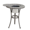 Yeah Depot - 21 Inches Cast Aluminum Round Table With Ice Bucket