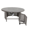 Yeah Depot - Cast Aluminum Propane Gas Firepit Table, Chat Height