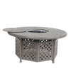 Yeah Depot - Cast Aluminum Propane Gas Firepit Table, Chat Height