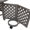 Yeah Depot - Cast Aluminum Propane Gas Firepit Table, Chat Height