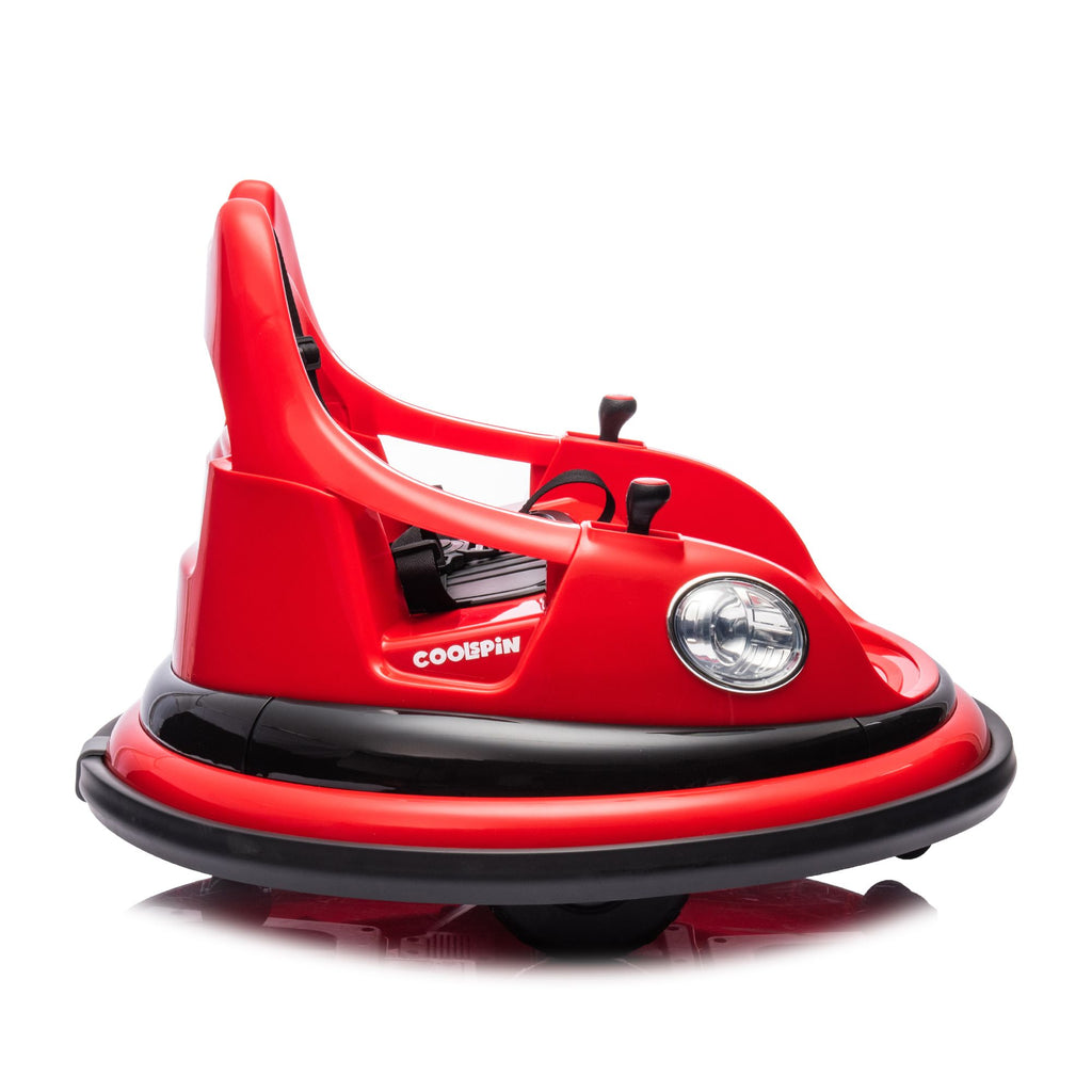 Yeah Depot - 12V ride on bumper car for kids,electric car for kids,1.5-5 Years Old,W/Remote Control, LED Lights, Bluetooth & 360 Degree Spin, Vehicle body with anti-collision padding Five-point Safety Belt,2wd