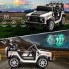 Yeah Depot - 12v7a 30w*2 Four-wheel drive leather seat one button start,forward and backward, high and low speed, music, front light, power display, two doors can open, 2.4G R/C, seat belt four wheel absorber