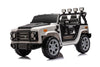 Yeah Depot - 12v7a 30w*2 Four-wheel drive leather seat one button start,forward and backward, high and low speed, music, front light, power display, two doors can open, 2.4G R/C, seat belt four wheel absorber