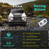 Yeah Depot - 12v7a 30w*2 Four-wheel drive leather seat one button start,forward and backward, high and low speed, music, front light, power display, two doors can open, 2.4G R/C, seat belt four wheel absorber