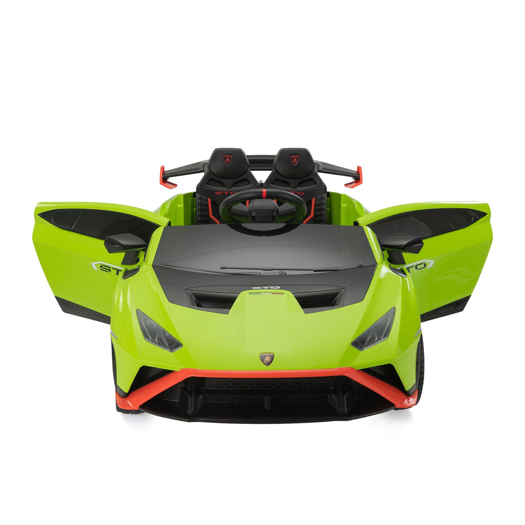 Yeah Depot - 12V Battery Powered Ride On Car for Kids, Licensed Lamborghini, Remote Control Toy Vehicle with Music Player, LED Light, 2 Driving Modes