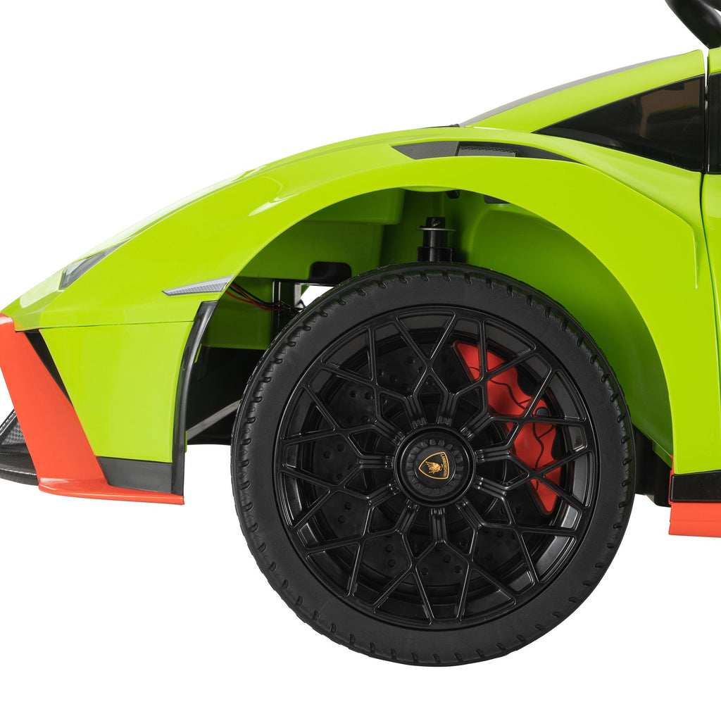 Yeah Depot - 12V Battery Powered Ride On Car for Kids, Licensed Lamborghini, Remote Control Toy Vehicle with Music Player, LED Light, 2 Driving Modes