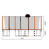 Yeah Depot - 16FT Trampoline with Basketball Hoop pump and Ladder(Inner Safety Enclosure) with soccer goal orange