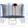 Yeah Depot - 15FT Trampoline with Basketball Hoop Inflator and Ladder(Inner Safety Enclosure) Blue