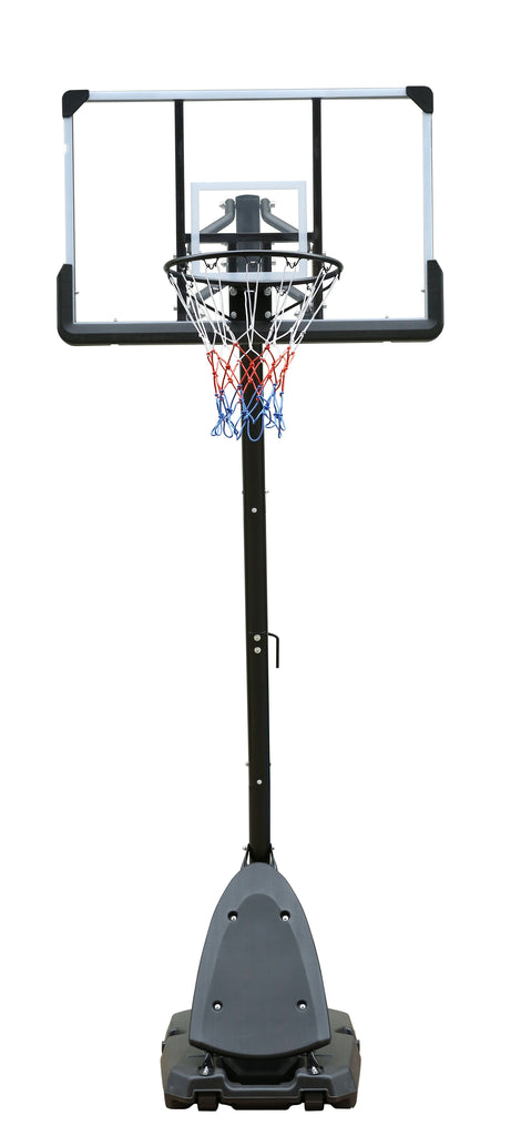 Yeah Depot - Height Adjustable 7.5 to 10ft Basketball Hoop 44 Inch Backboard Portable Basketball Goal System with Stable Base and Wheels, use for Outdoor