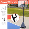 Yeah Depot - Height Adjustable 7.5 to 10ft Basketball Hoop 44 Inch Backboard Portable Basketball Goal System with Stable Base and Wheels, use for Outdoor