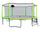 Yeah Depot - 16FT Trampoline with Basketball Hoop pump and Ladder(Inner Safety Enclosure) with soccer goal Green