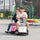 Yeah Depot - 12V Kids Ride On Box, Electric Box Car with High-Low Speeds, Variable Speed Throttle, MP3, USB, Storage, Battery Powered Toy Gift for 8-12 Years Old, White + Black